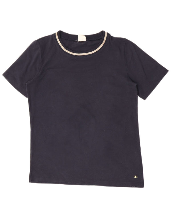 Champion Damen Easy Fit T-Shirt Top UK 20 2XL Marineblau Baumwolle