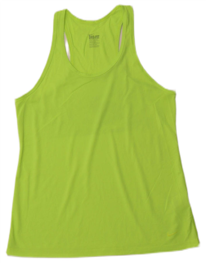 NIKE Damen-Weste Top UK 14 Large Grün Polyester Sport