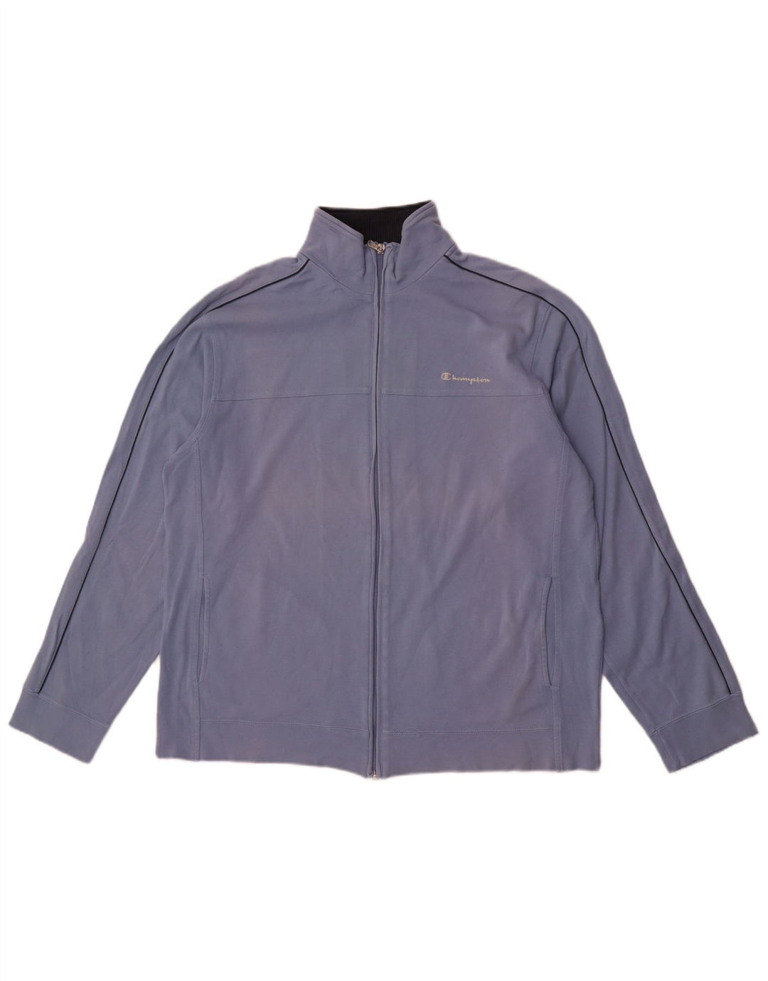 Champion Herren-Trainingsanzug-Topjacke XL aus blauer Baumwolle