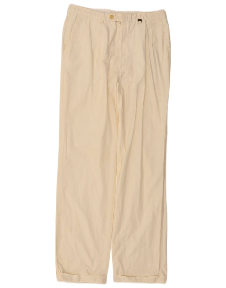 VALENTINO Herren Chino-Hose mit Pegged, W30, L32, gebrochenes Weiß
