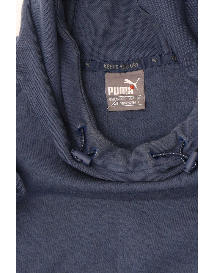 Puma Herren Kapuzenpullover, Größe L, Blau