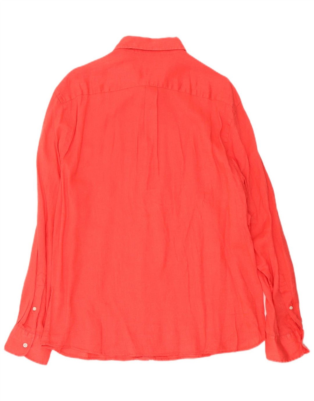 Piombo Herrenhemd XL, rotes Leinen