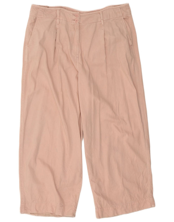 Marks & Spencer Damen Pegged Chino Hose UK 22 3XL W42 L28 Rosa Baumwolle