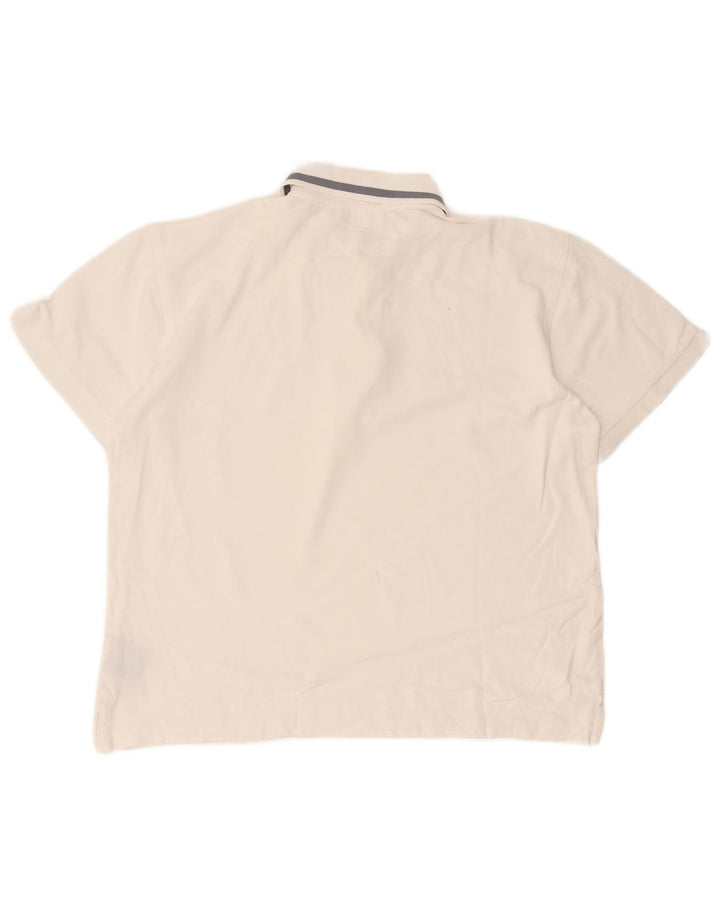 Diadora Herren-Poloshirt, große weiße Baumwolle