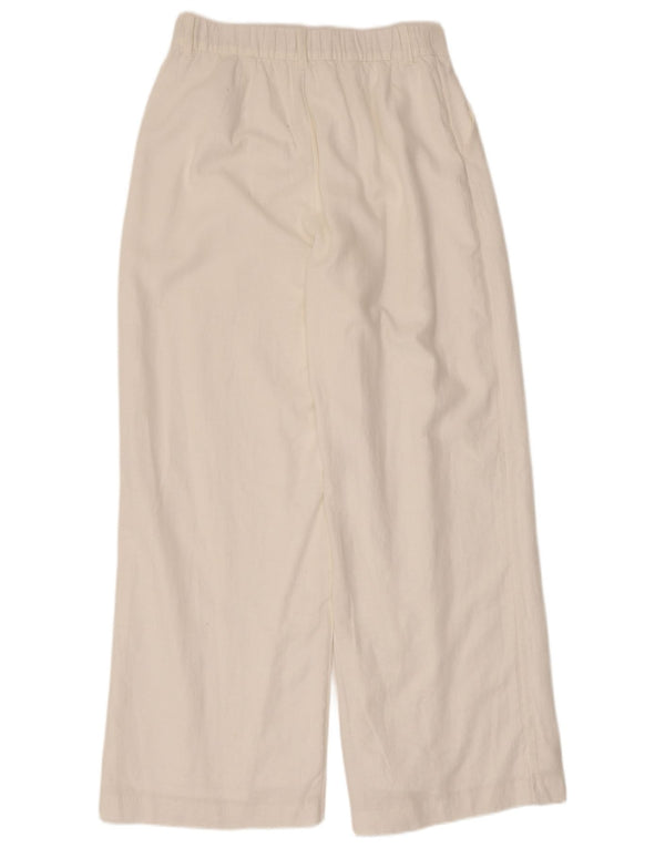 Hollister Damen Livvy Freizeithose mit hoher Taille, Größe M, W28, L29, Weiß