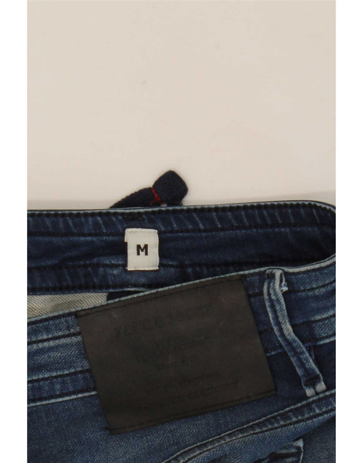 Jack & Jones Herren-Jeansshorts mit lockerer Passform, Größe M, W32, Blau, Baumwolle
