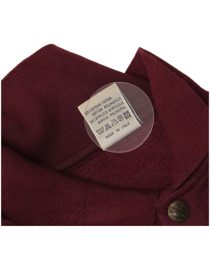 F.LLI Campagnolo Herren Grafik-Sweatshirt-Pullover UK 40 Medium Burgund