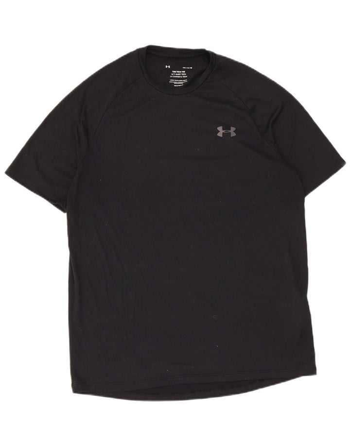 Under Armour Herren Heat Gear T-Shirt Top Medium Schwarz Polyester