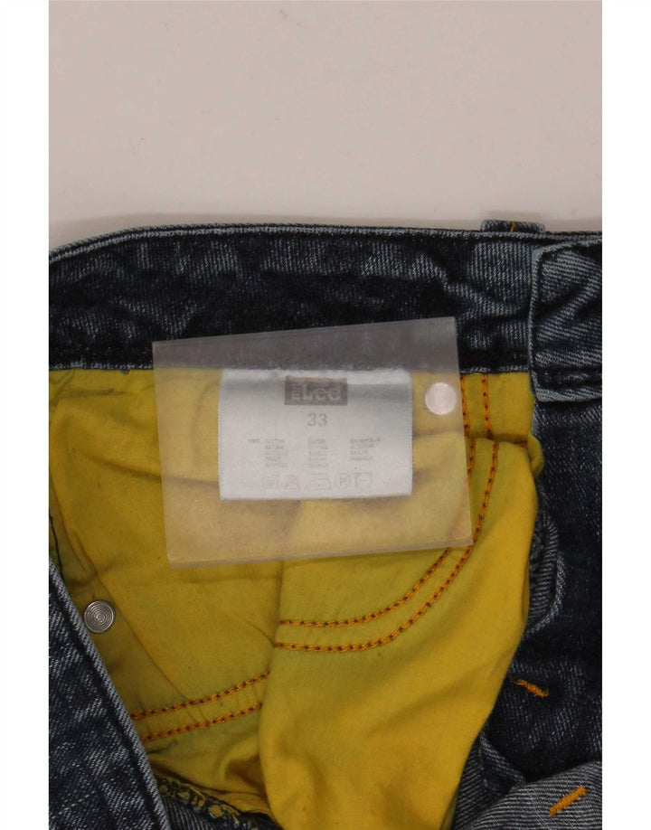 Lee Herren Jeansshorts W33 mittelblaue Baumwolle