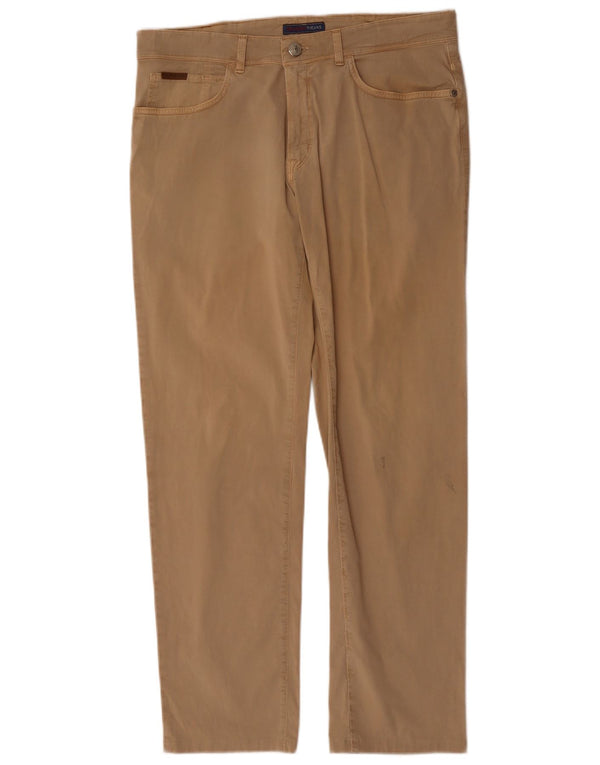 TRUSSARDI Gerade Freizeithose für Herren, W35, L30, Beige, Baumwolle
