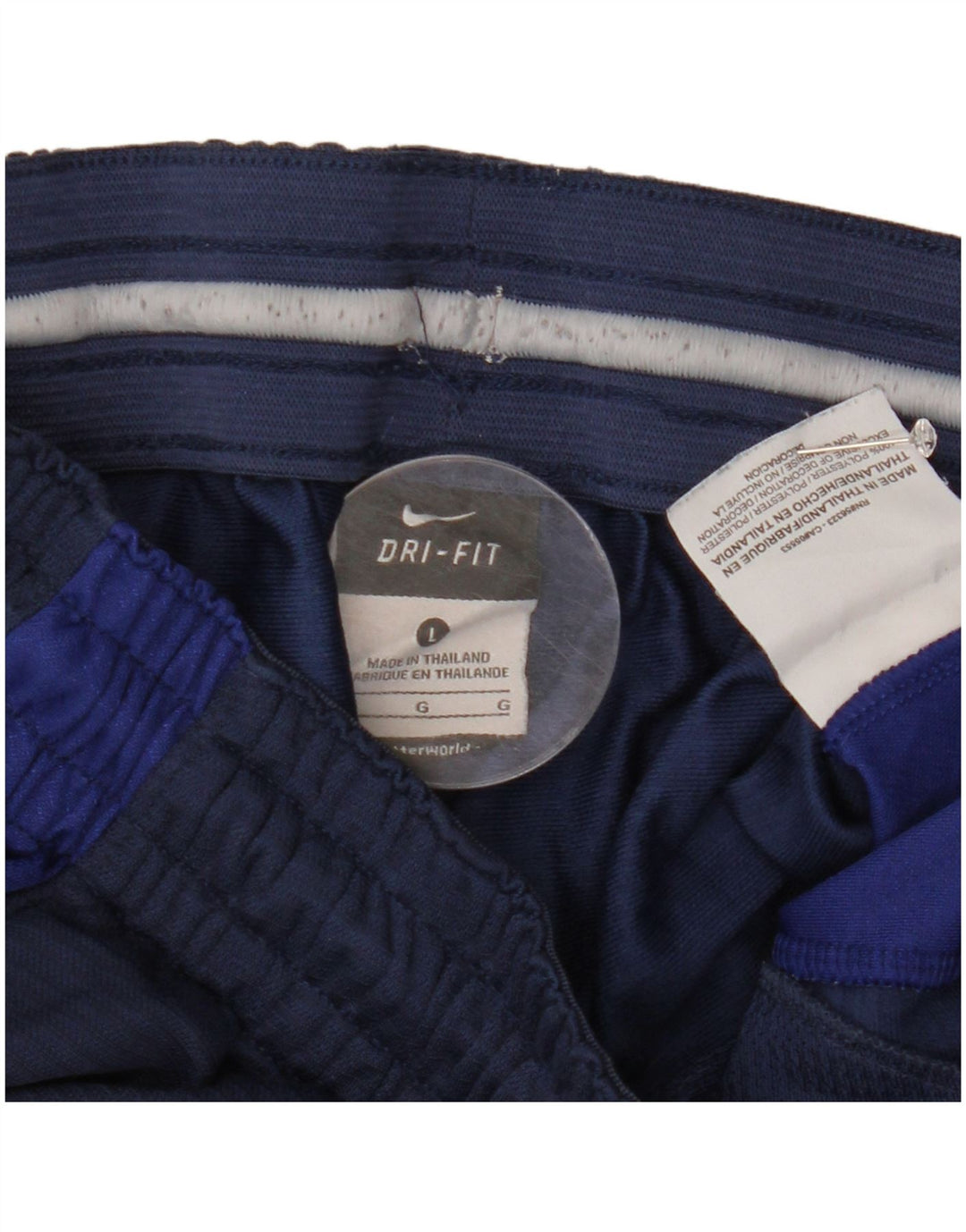 Nike Herren Dri Fit Sportshorts, groß, marineblaues Farbblock-Polyester