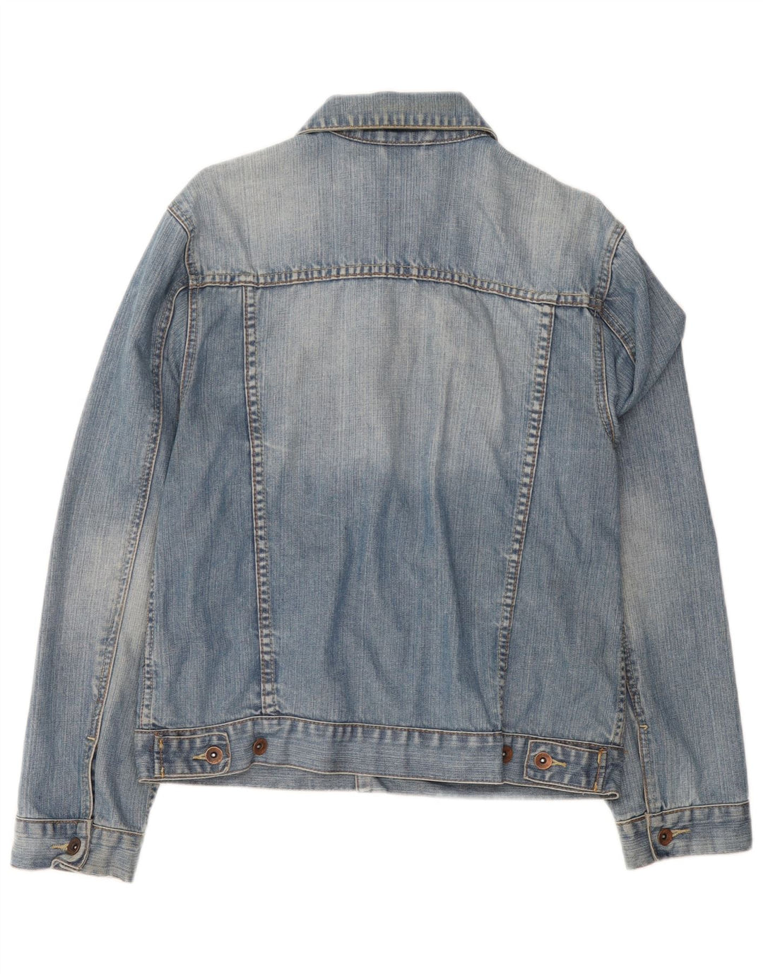 Oviesse Damen Jeansjacke UK 16 Large Blaue Baumwolle