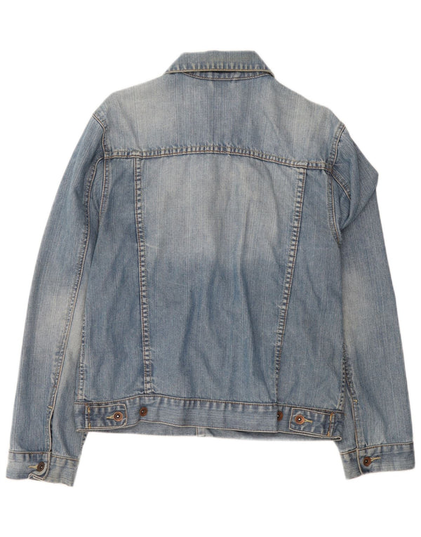 Oviesse Damen Jeansjacke UK 16 Large Blaue Baumwolle