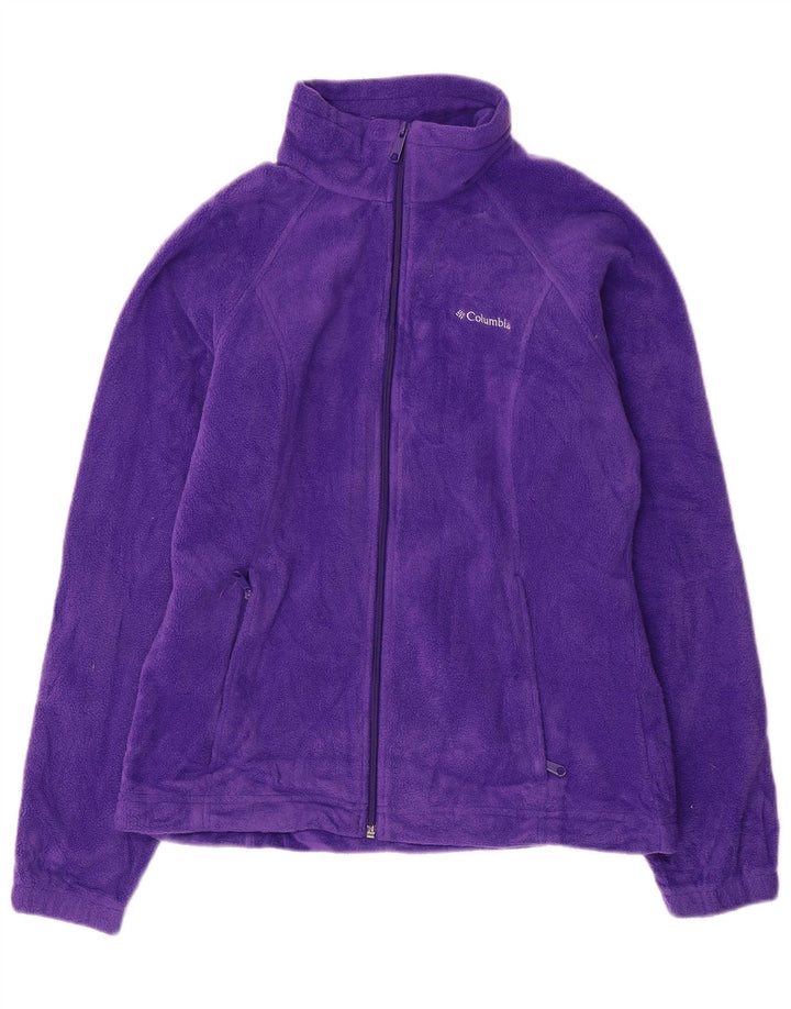 Columbia Damen Fleecejacke UK 14 Medium Purple Polyester