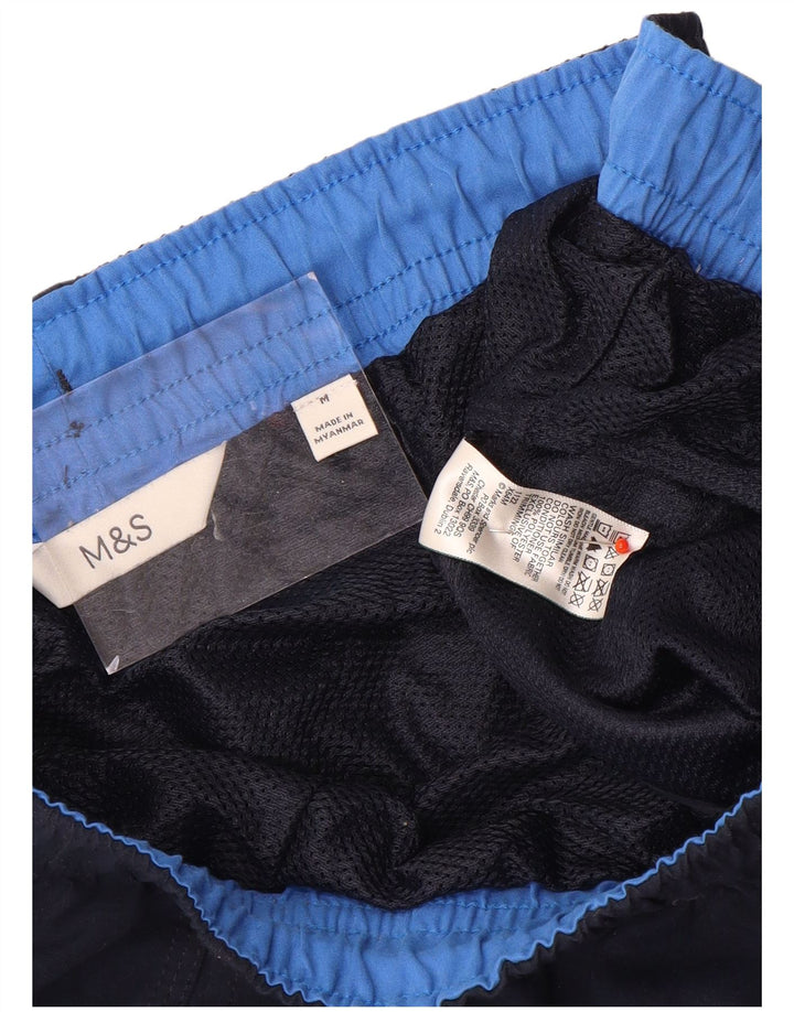 Marks & Spencer Herren-Badeshorts, mittelgroß, marineblau, Polyester