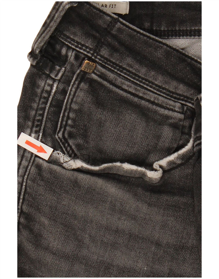 Jack & Jones Herren-Jeansshorts mit normaler Passform, XL, W38, graue Baumwolle