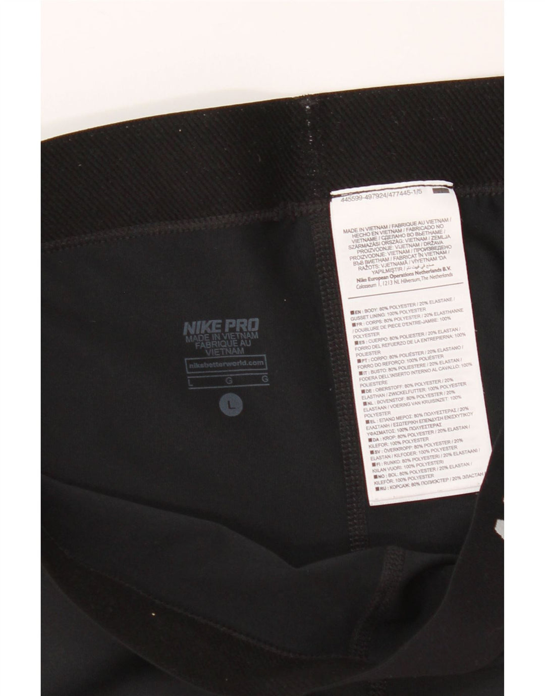 Nike Damen Graphic Sport Shorts UK 14 Large Schwarz Polyester