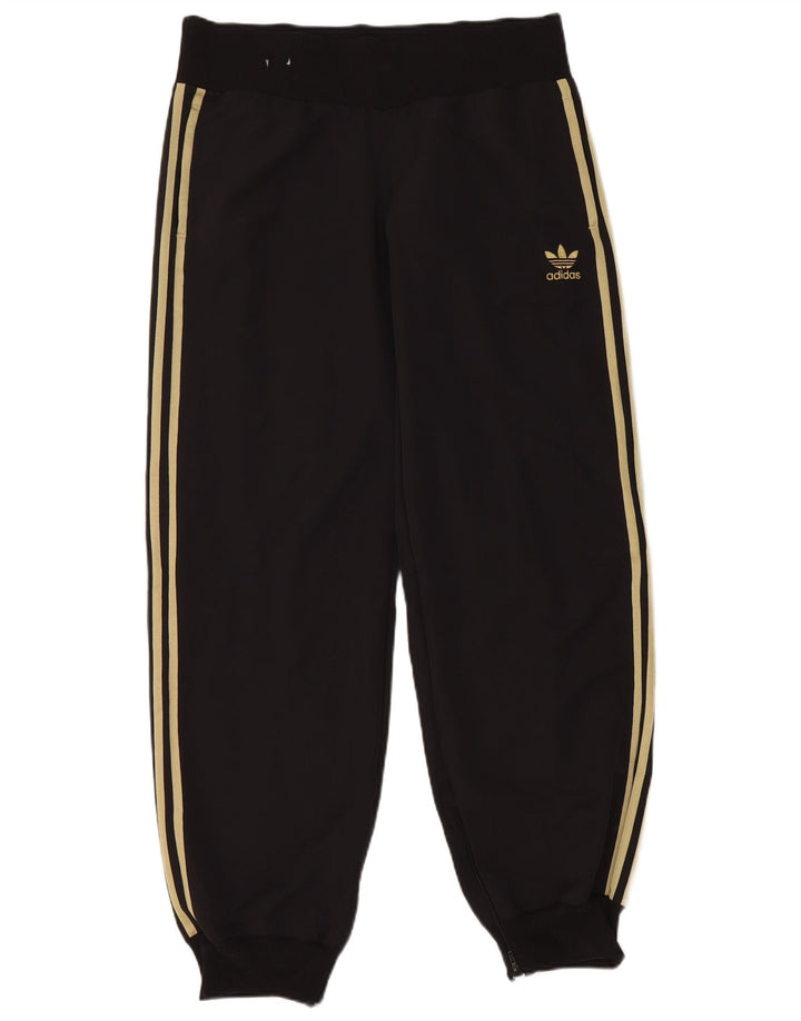 Adidas Damen Trainingshose Jogger UK 14 Medium Schwarz Polyamid