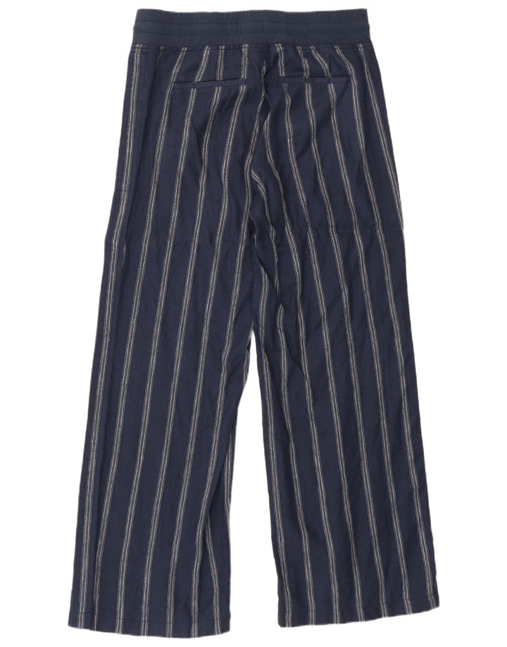 Athleta Damen-Trainingshose, US 8, mittelgroß, marineblau, gestreift, Leinen