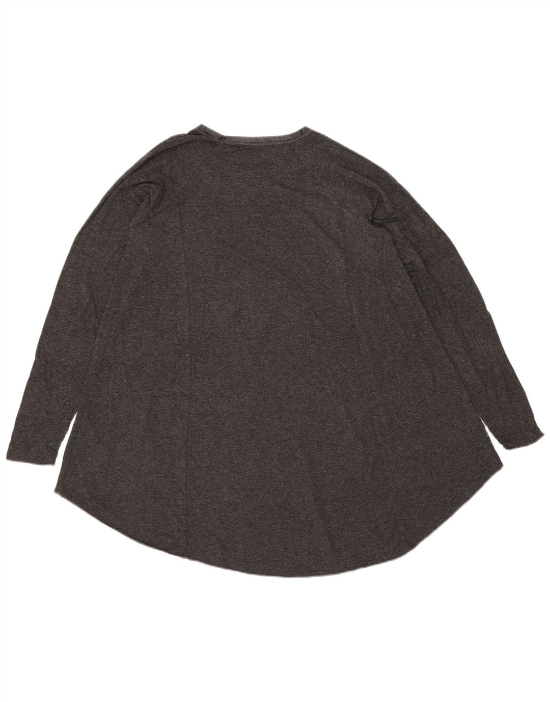 Zara Damen Langarm-Tunika-Oberteil UK 10 Small Graue Viskose