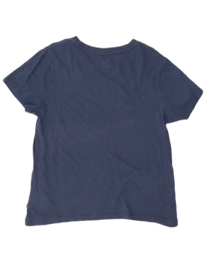 Vans Grafik-T-Shirt für Damen, UK 16, Größe L, Marineblau, Baumwolle