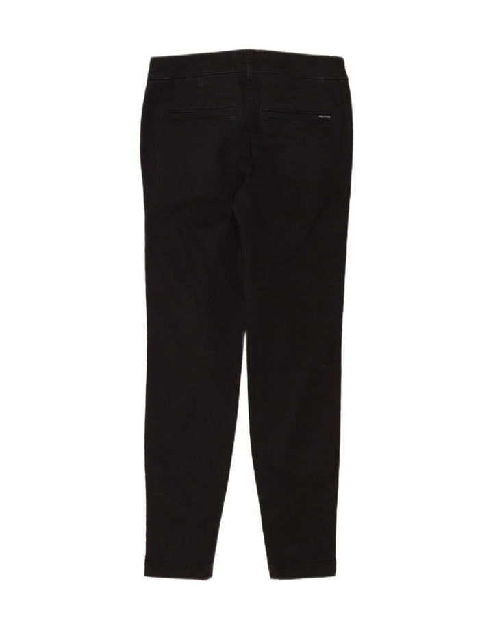 HOLLISTER Skinny Chino-Hose für Damen, W26, L30, schwarze Baumwolle