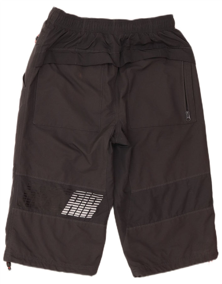 Nike Herren-Sport-Bermuda-Shorts mit Grafik, Größe S, graues Farbblock-Polyester