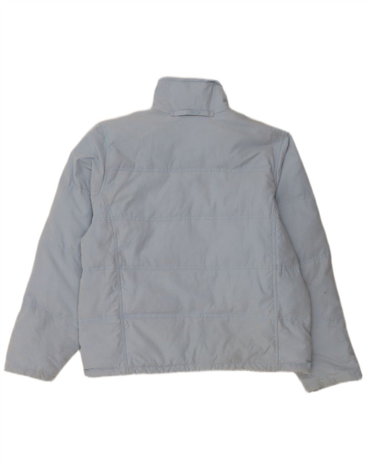 MUSTO Damen Wattierte Jacke UK 14 Großes blaues Nylon