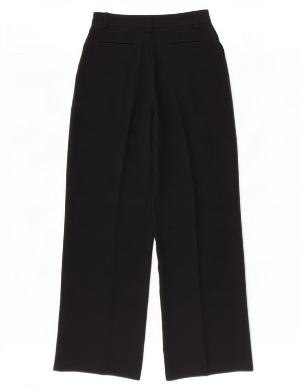 Jaeger Damen-Anzughose mit weitem Bein, UK 8, Größe S, W26, L30, Schwarz, Polyester