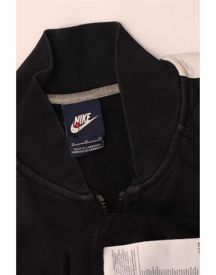 Nike Herren-Trainingsanzug-Oberteiljacke, Mittelschwarz, Colourblock-Baumwolle