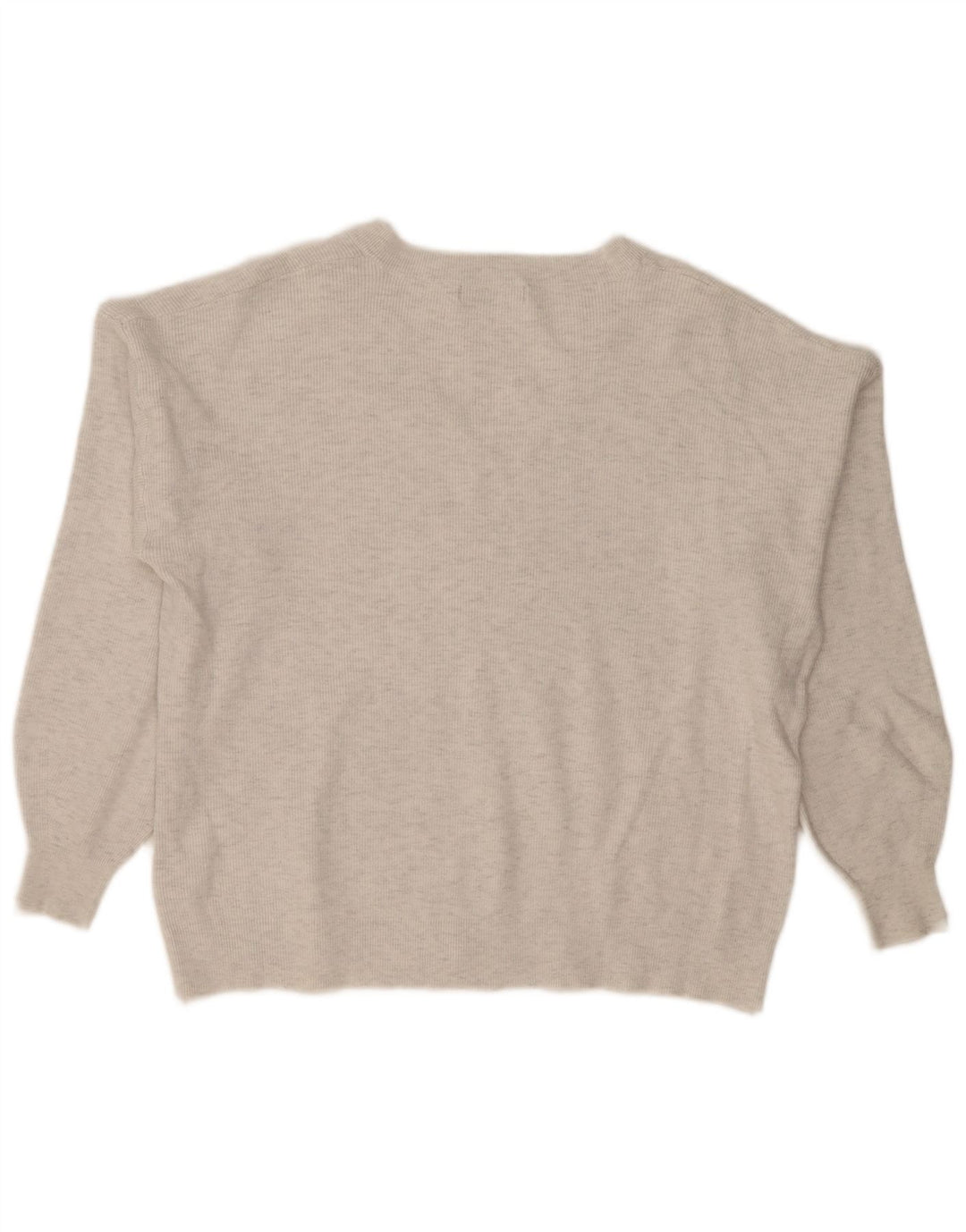 Marks & Spencer Damen-Pullover, übergroß, V-Ausschnitt, Gr. 18, XL, Grau