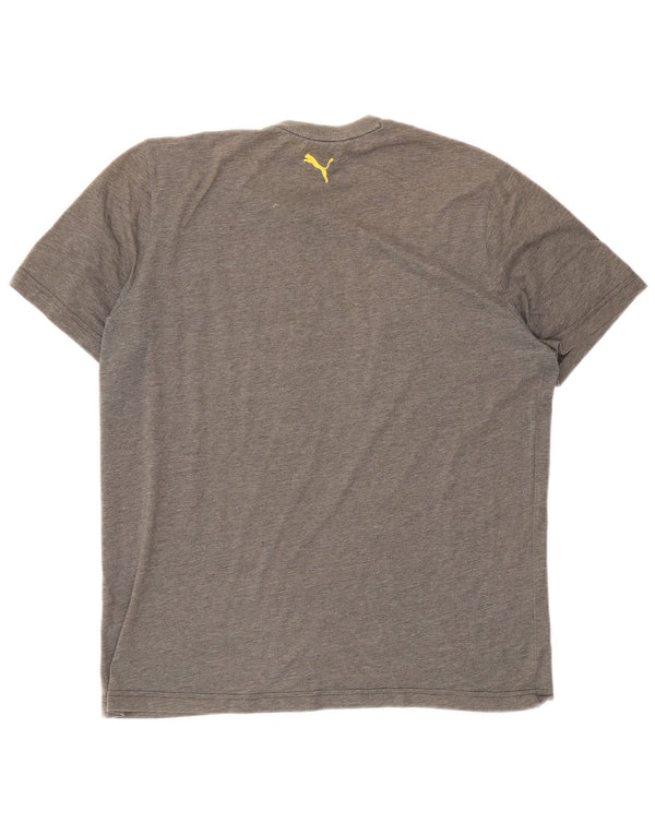 Puma Herren Grafik T-Shirt Top XL Grau