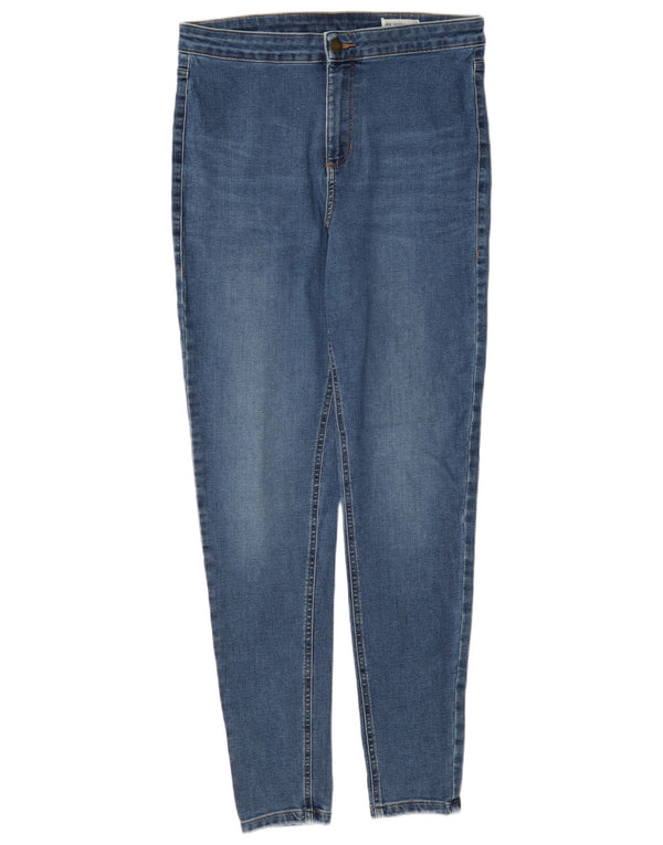 Marks & Spencer Damen Super Skinny Jeans UK 14 Large W32 L30 Blaue Baumwolle