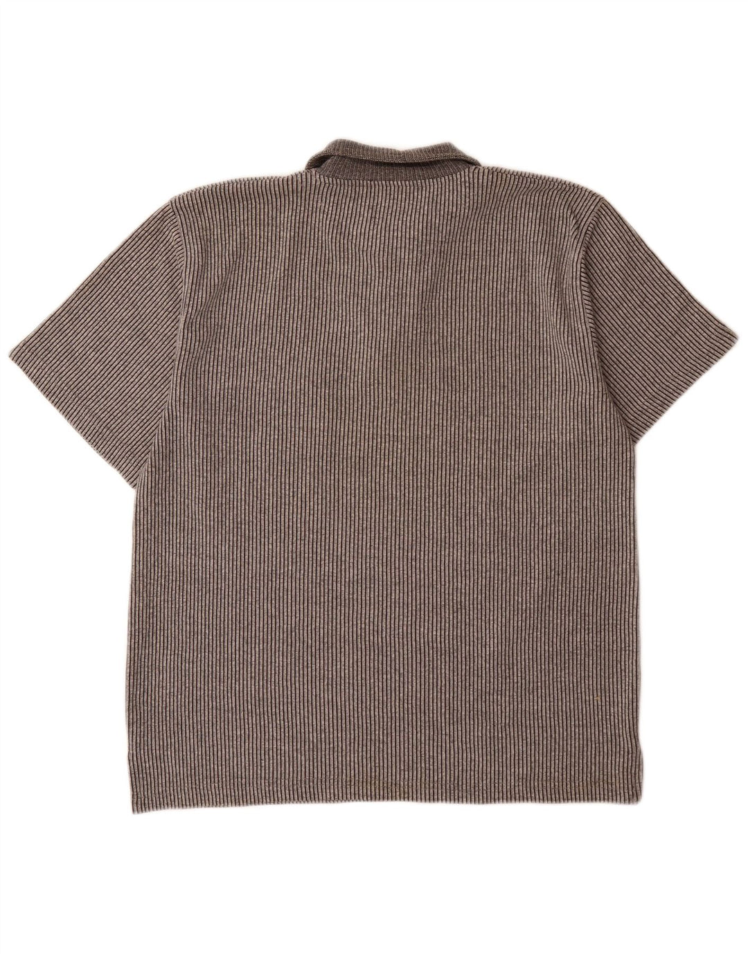 Joop Herren-Poloshirt aus mittelgrauer Nadelstreifen-Baumwolle