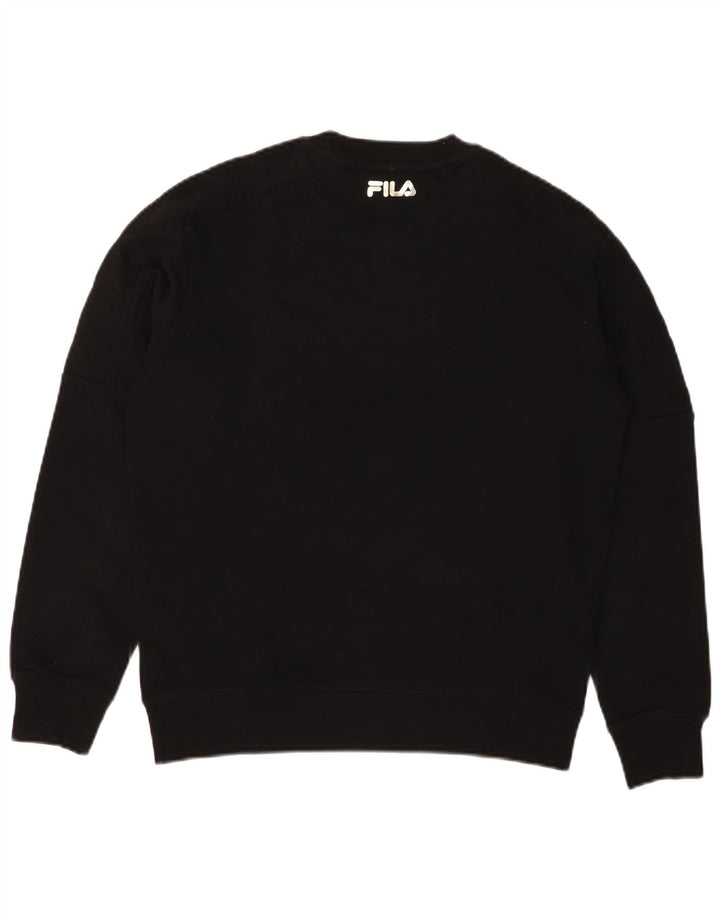FILA Herren Sweatshirt Pullover XS Schwarz Baumwolle