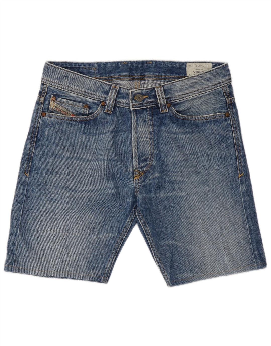 Diesel Herren Viker Denim Shorts W29 mittelblaue Baumwolle