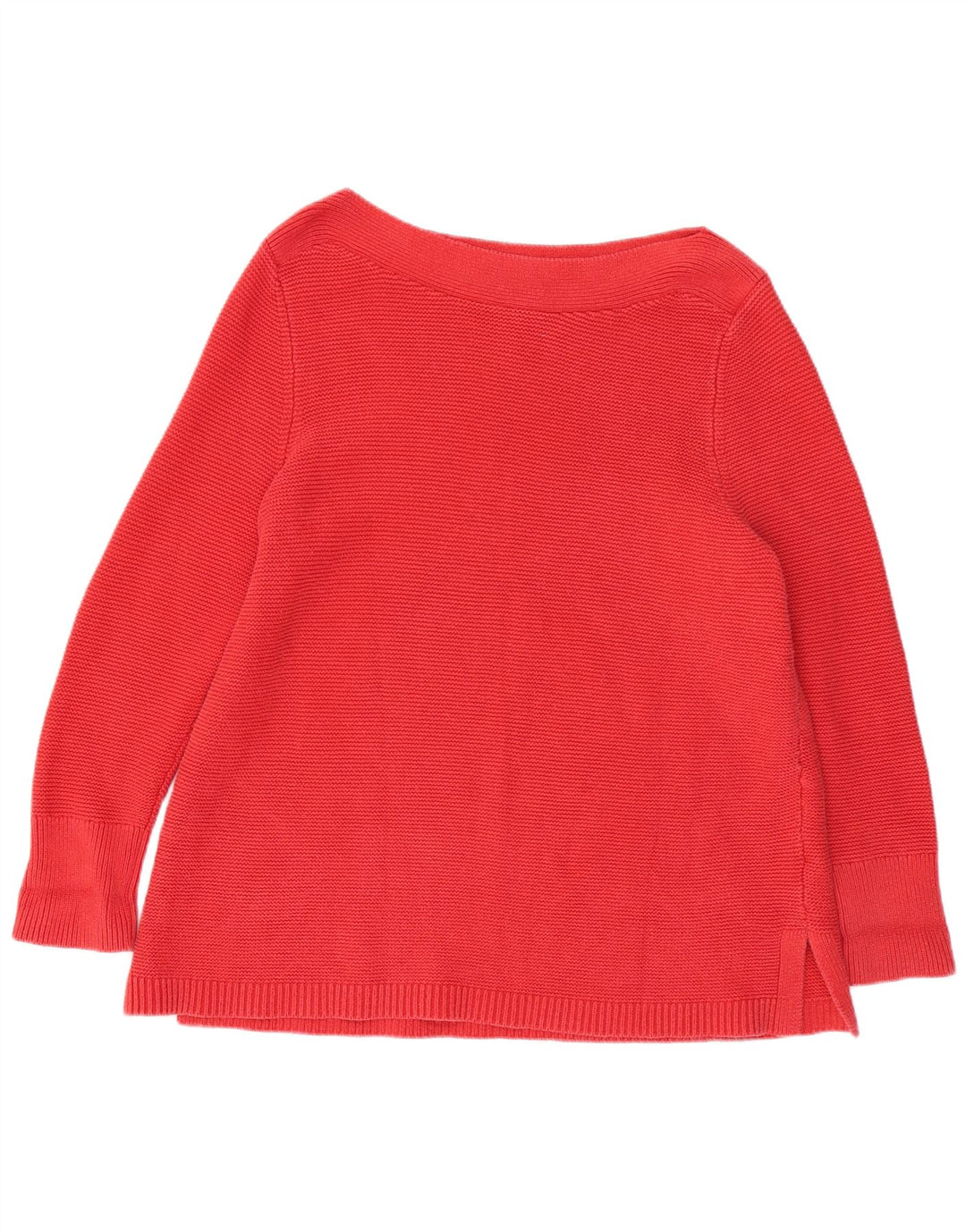 WHITE STUFF Damen-Pullover mit U-Boot-Ausschnitt, UK 22 3XL, rote Baumwolle