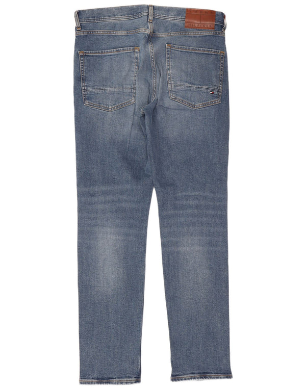 Tommy Hilfiger Herren Denton Straight Jeans W32 L30 Blaue Baumwolle