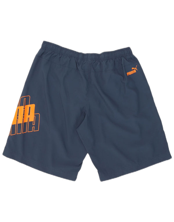 Puma Herren Graphic Sport Shorts Large Marineblau