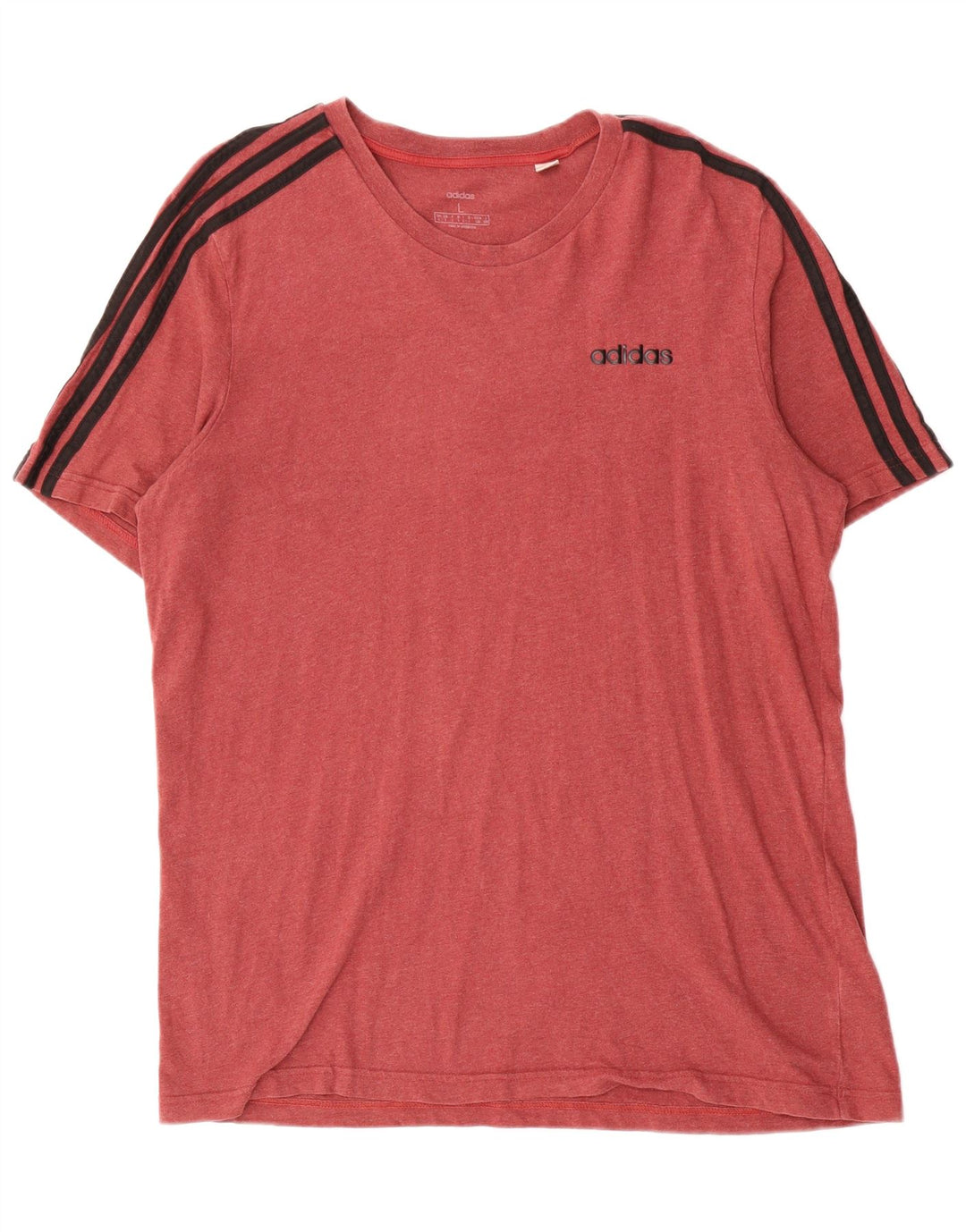 Adidas Herren T-Shirt Top Große rote Baumwolle