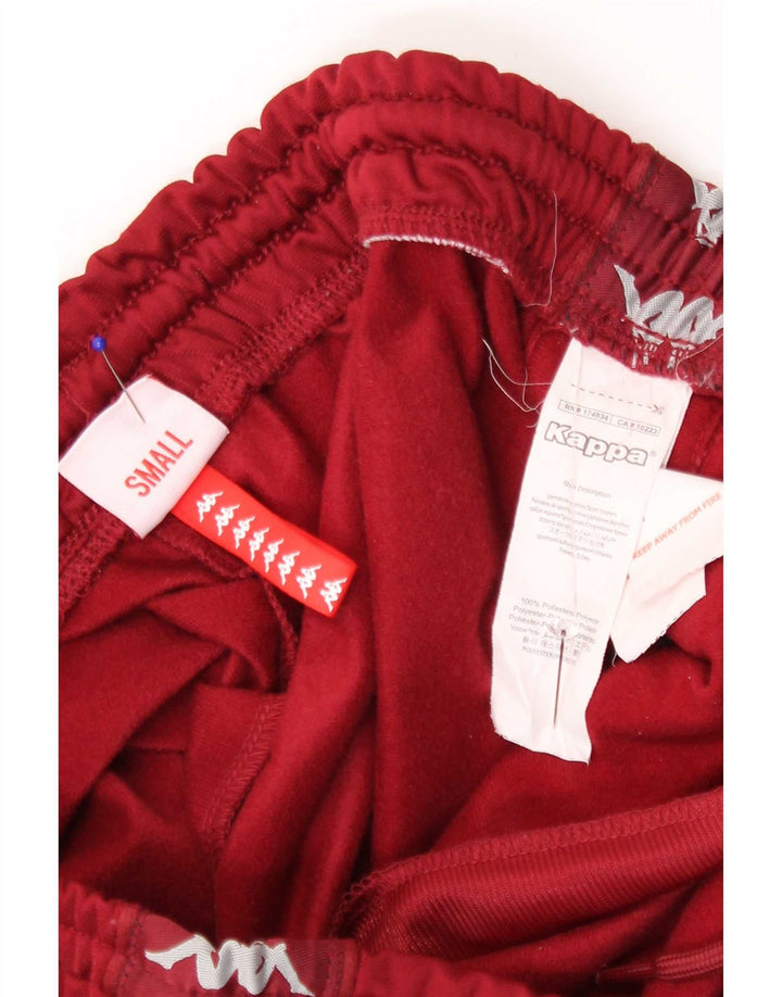 Kappa Herren-Trainingshose mit Grafik, Größe S, Burgunderrot, Polyester