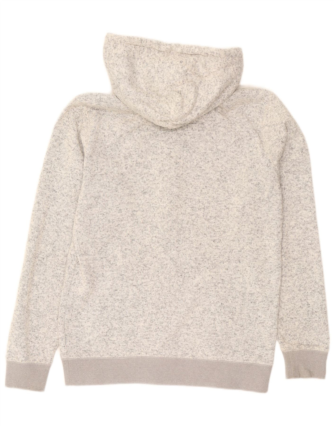 Quiksilver Herren-Kapuzenpullover mit Reißverschluss, groß, grau geflecktes Polyester