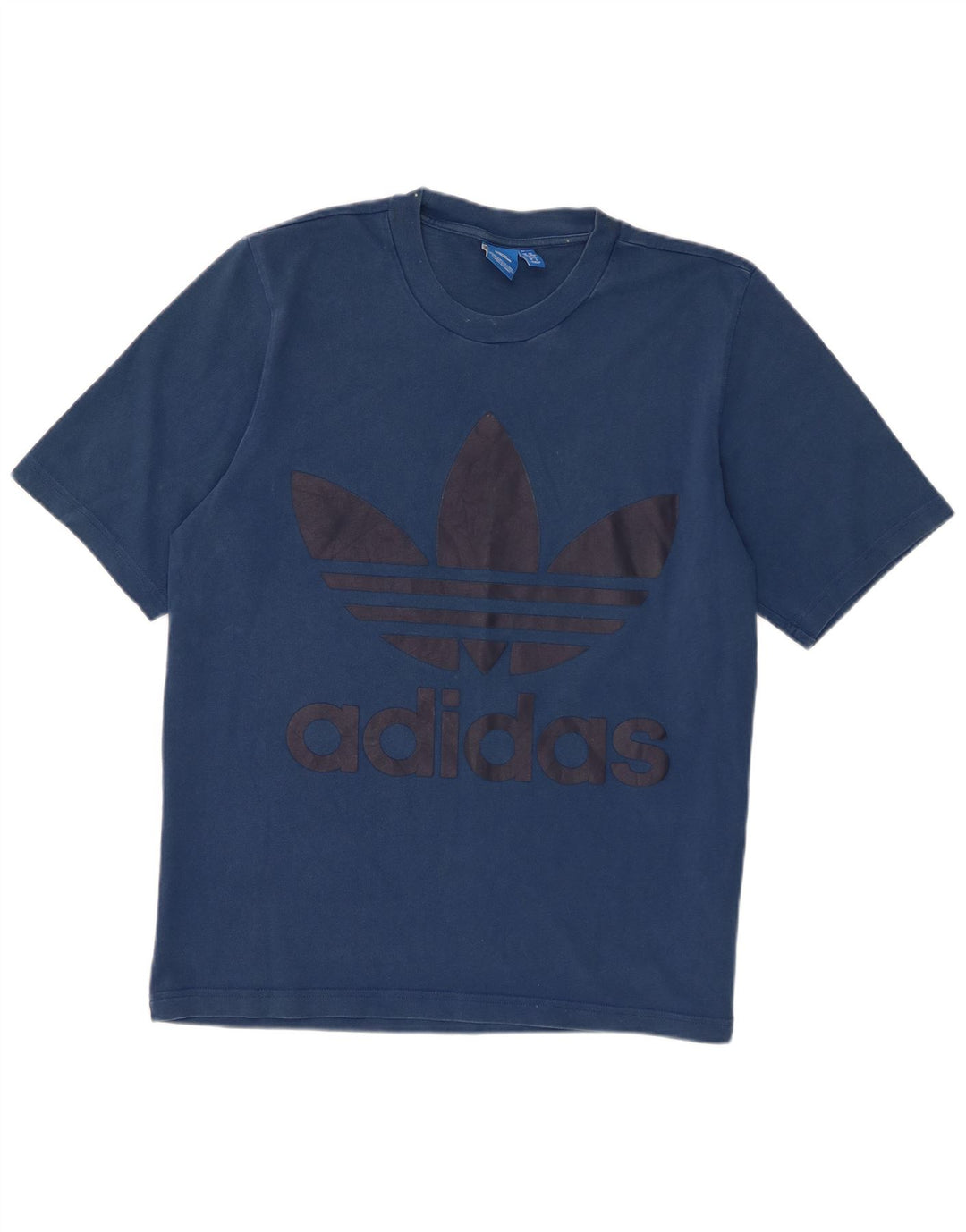 Adidas Herren-T-Shirt mit Grafik, mittelgroß, marineblau, Baumwolle
