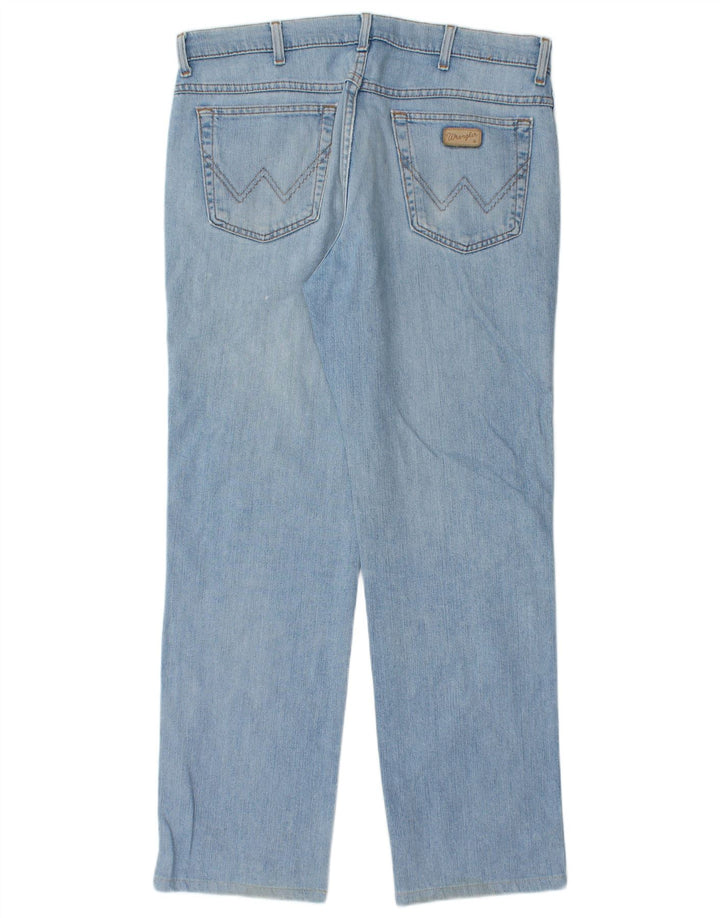 Wrangler Herren Texas Straight Jeans W36 L32 Blaue Baumwolle