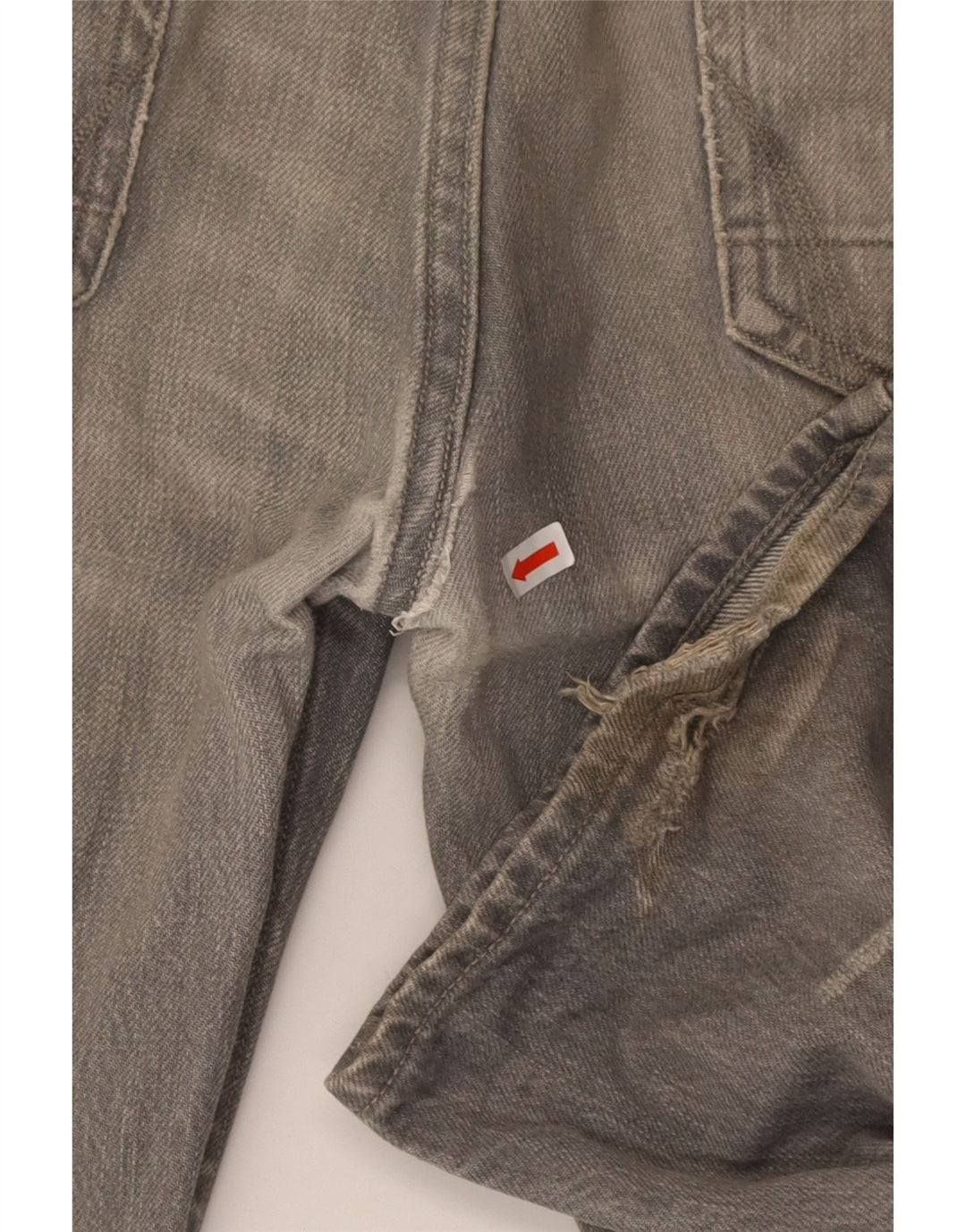ALL SAINTS Mens Straight Jeans W30 L31 Grey Cotton