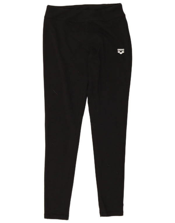 Arena Damen Leggings UK 12 Mittelschwarze Baumwolle