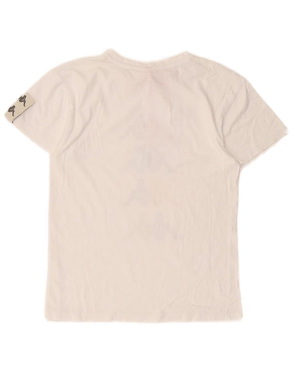 Kappa Mädchen T-Shirt mit Grafik, 7–8 Jahre, Weiß
