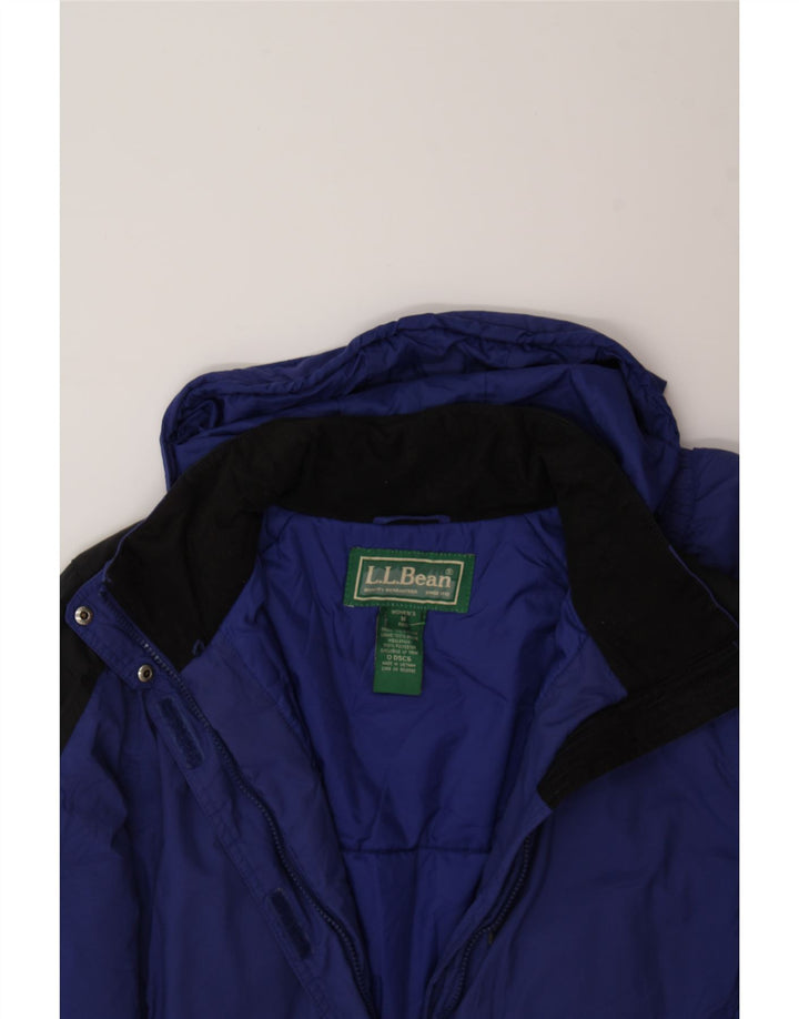 L.L.BEAN Womens Windbreaker Jacket UK 14 Medium Navy Blue Colourblock Vintage L.L.Bean and Second-Hand L.L.Bean from Messina Hembry 