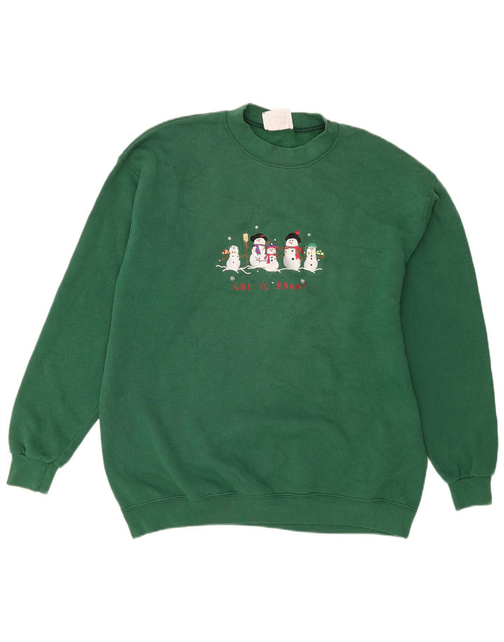 Lee Herren-Sweatshirt mit Grafik, groß, grüne Baumwolle