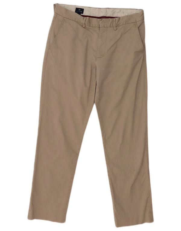 J. Crew Damen Flex Slim Chinohose W31 L30 Beige Baumwolle